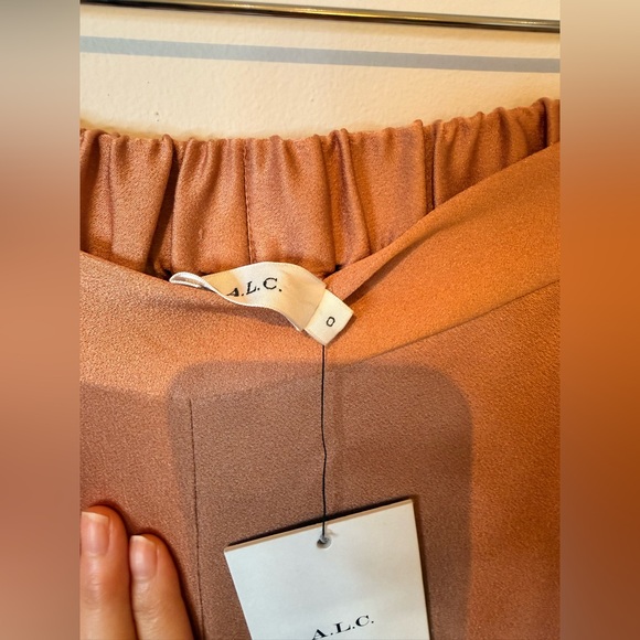 NWT A.L.C silky wide leg Nelson pants Sz 0 $495 - Picture 7 of 10
